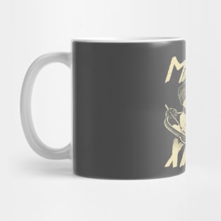 Skiing Snowman - Merry Xmas - Cream Mug